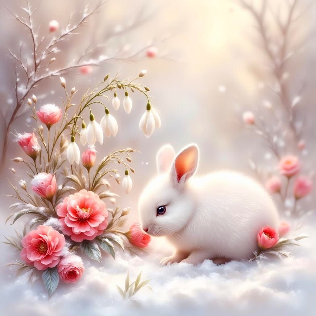 Spring's Gentle Awakening in Soft Winter Whispers