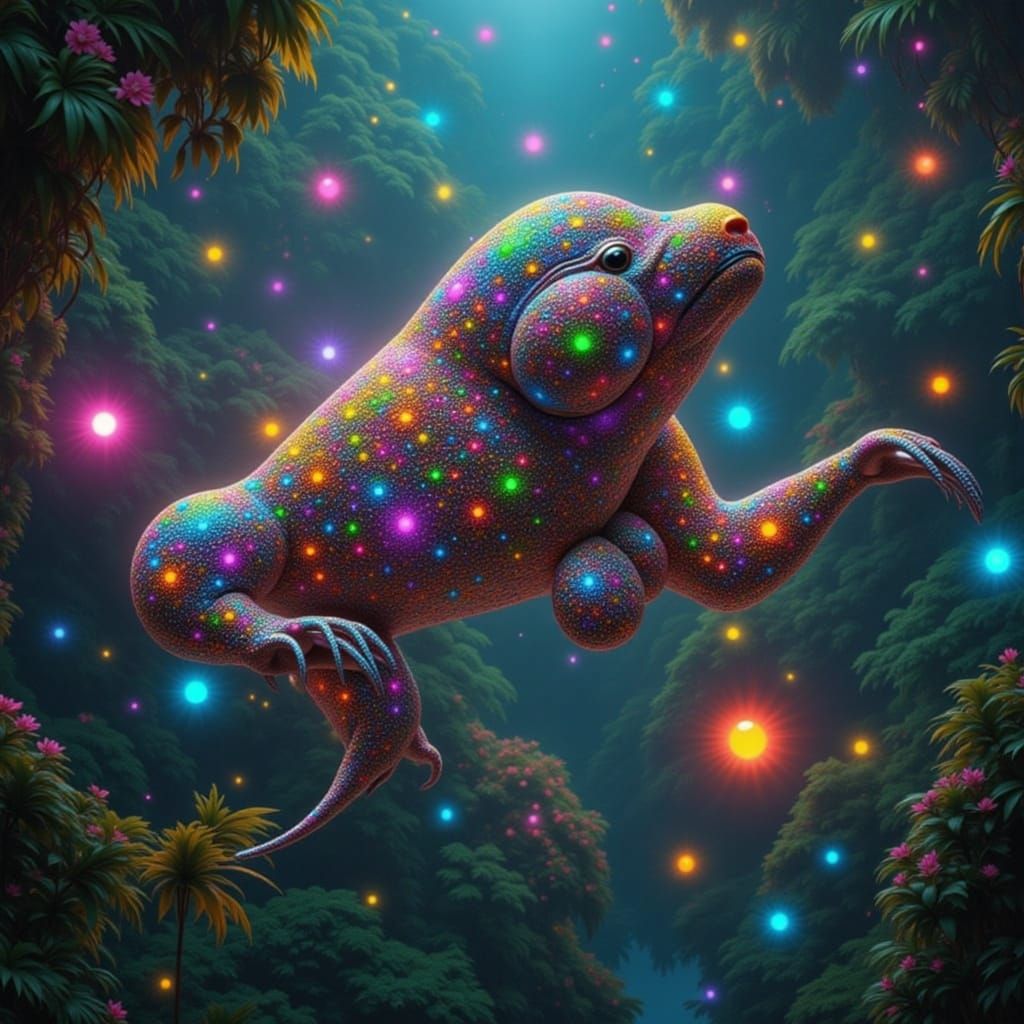 Surreal Sloth with Spots
