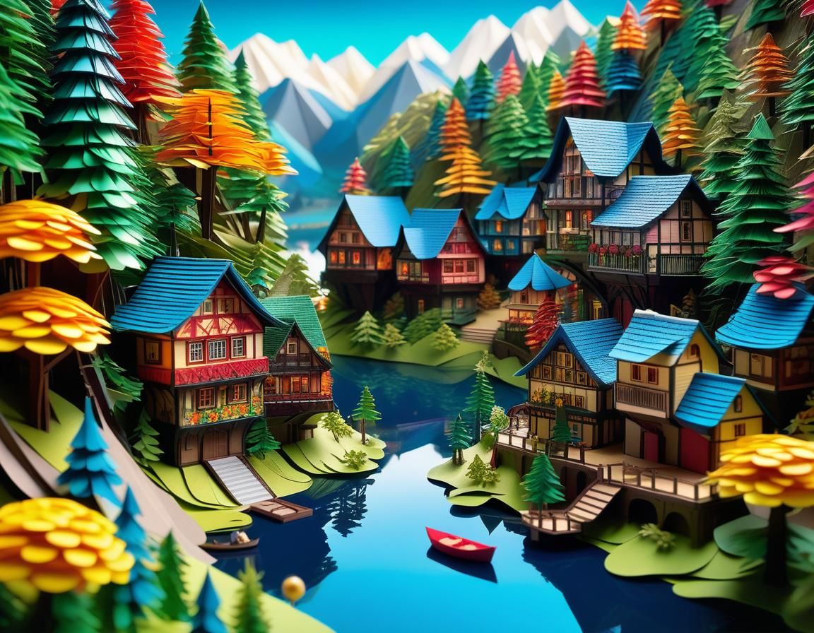 Paper village..