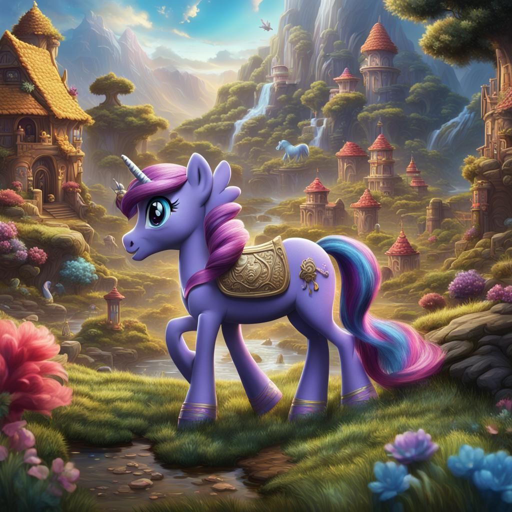 My Little Pony Movie Poster: Detailed Fantasy Art
