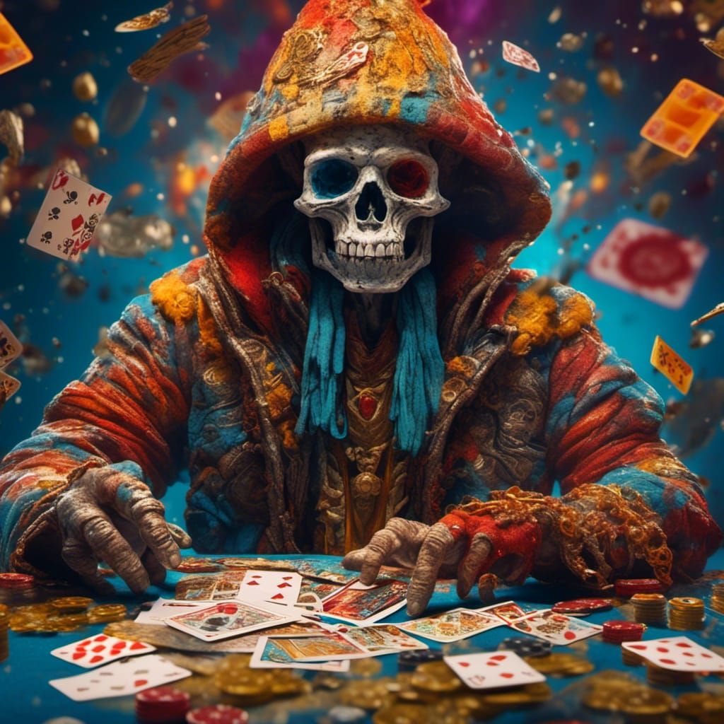 Hyperrealistic Playing Cards Playing Poker