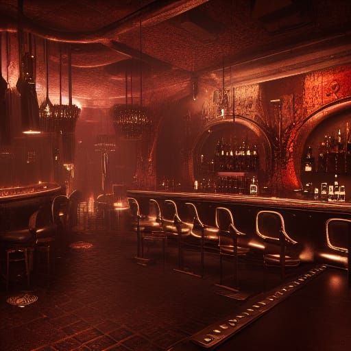 Modern Black Metal Leather Bar Nightclub