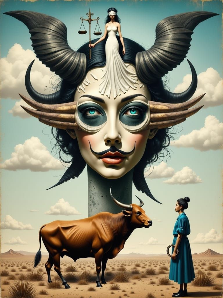 Surrealist Masterpiece: A Dreamlike Convergence of Fantasy a...