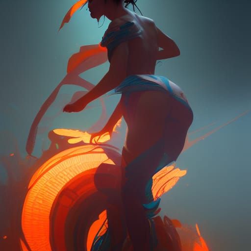 Posterior on Fire: Hyperdetailed Concept Art