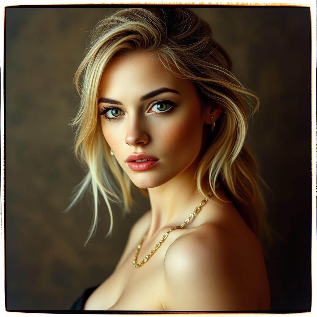 Luxury Woman in Modern Analog Style