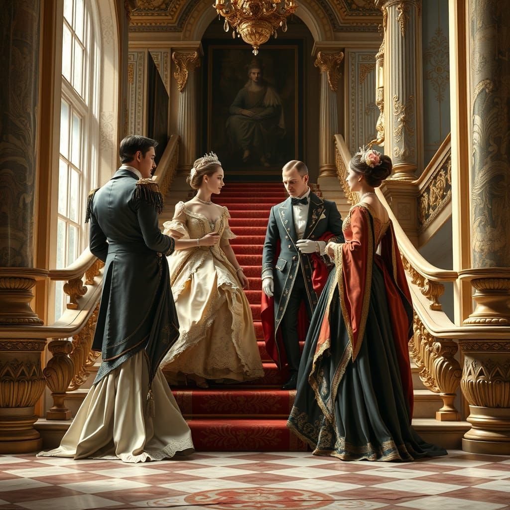 Royal Intrigue in a Lavish Palace: Magical Realism
