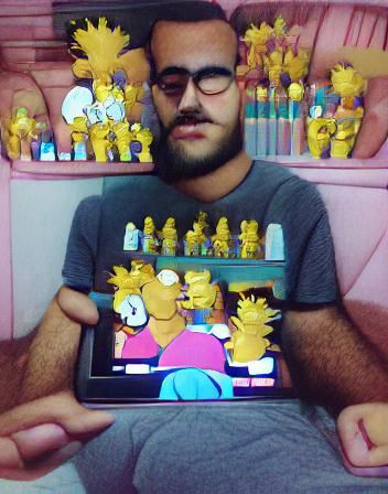 Simpsons-Inspired Animated Still Life