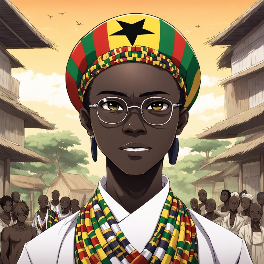 Ghana Personified as Anime Character