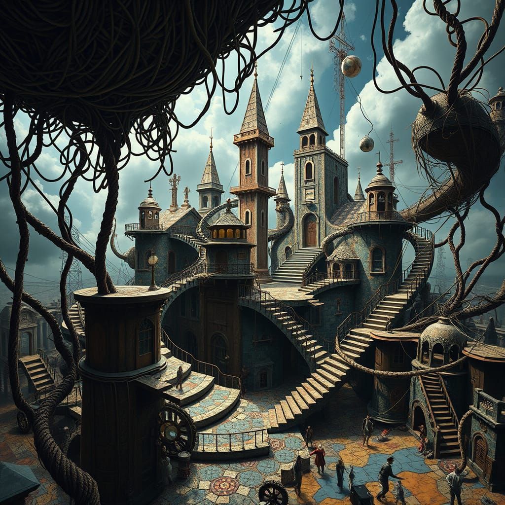 Surreal Dreamscapes of Cognitive Dissonance