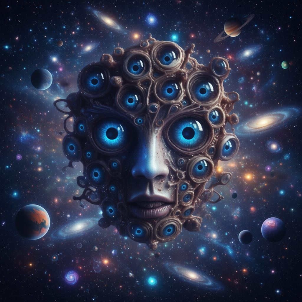 Terrifying Lovecraftian Entity in Cosmic Landscape