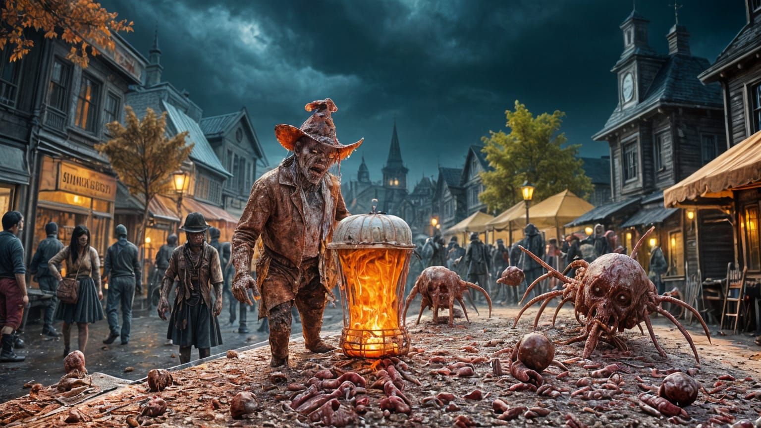 Skin Mites in German Lederhosen at Oktoberfest