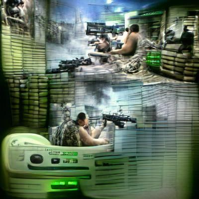 Hyperrealistic Soldier Portrait in Tactical Gear