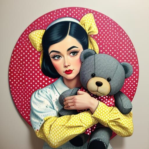 Teddy bear girl