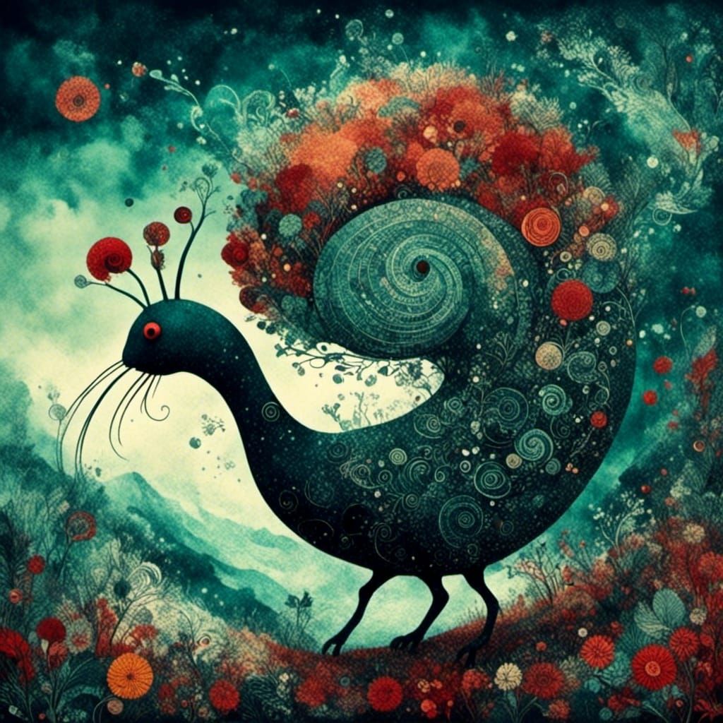 Vibrant Abstract Mosaic Art in Geometric Style