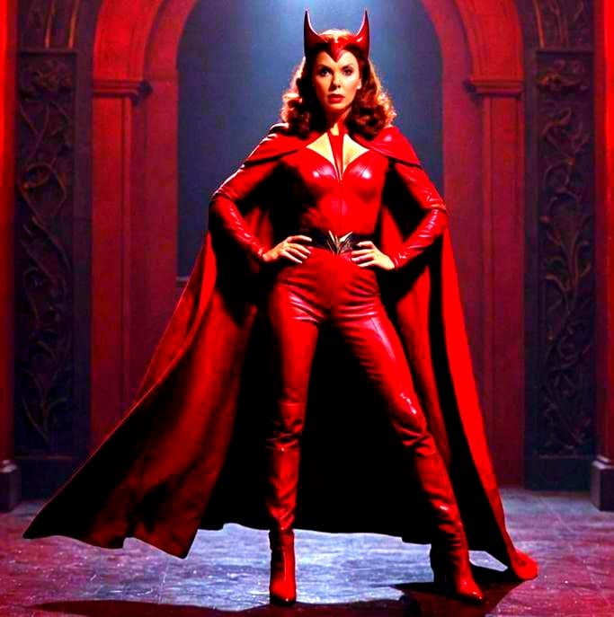 Gina Lollobrigida as Scarlet Witch in Cinematic Style