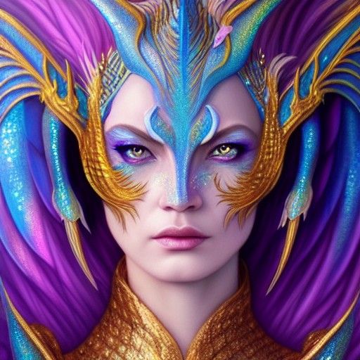 Dragon Princess Portrait in a Hyperdetailed Fantasy Style