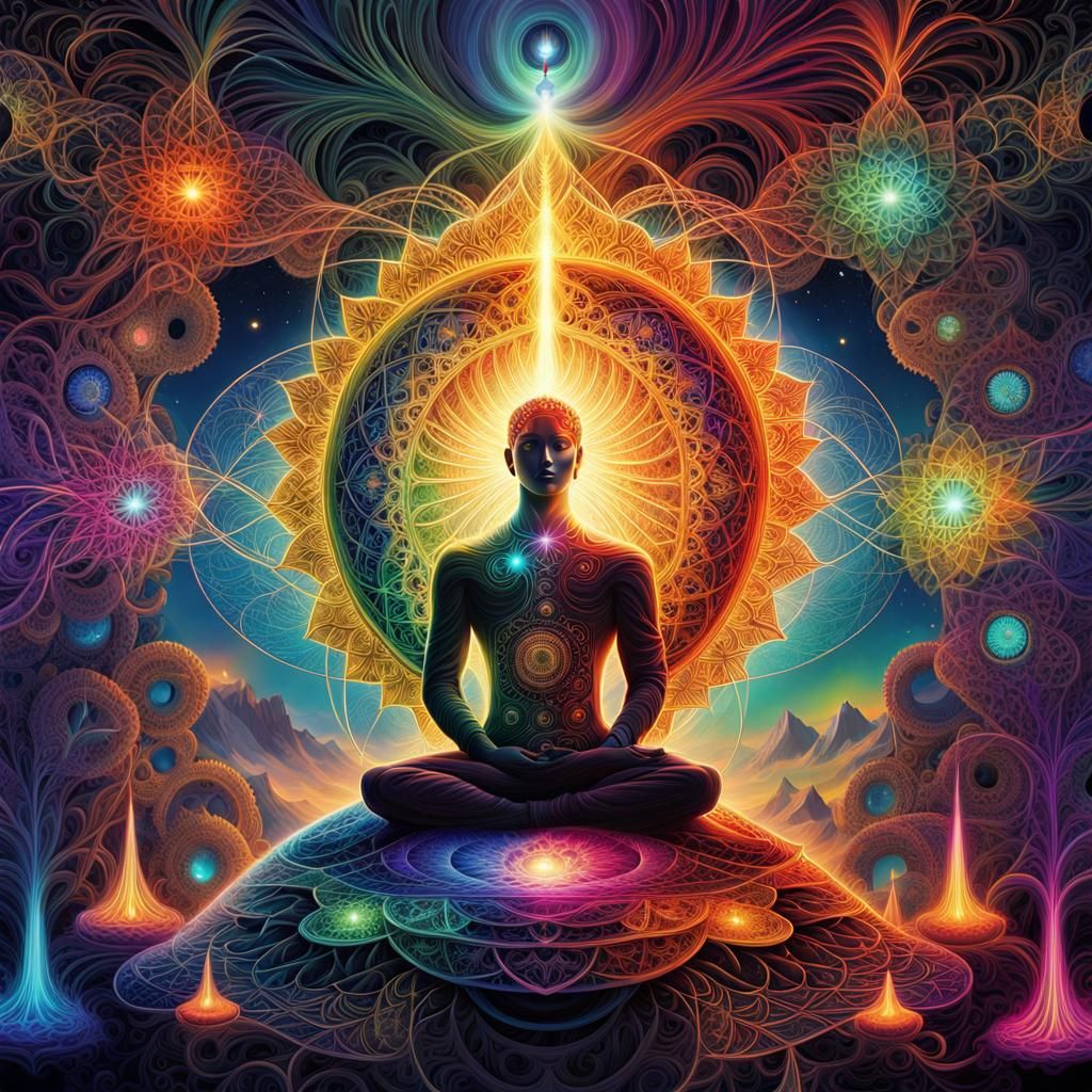 Infinite Consciousness: A Vibrant Digital Art Exploration