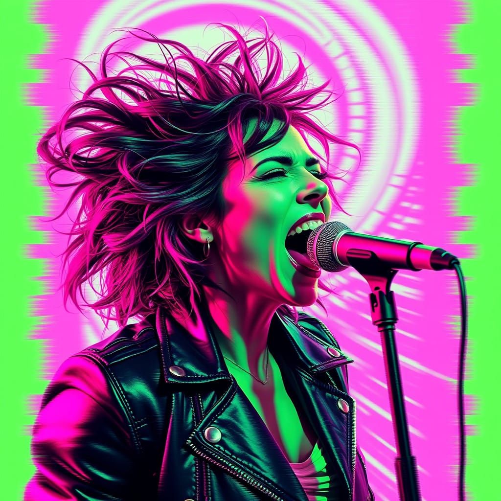 Electric Goddess of Cyberpunk Rock