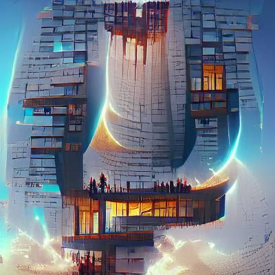 The Infinite Building: ArtStation Trending Image