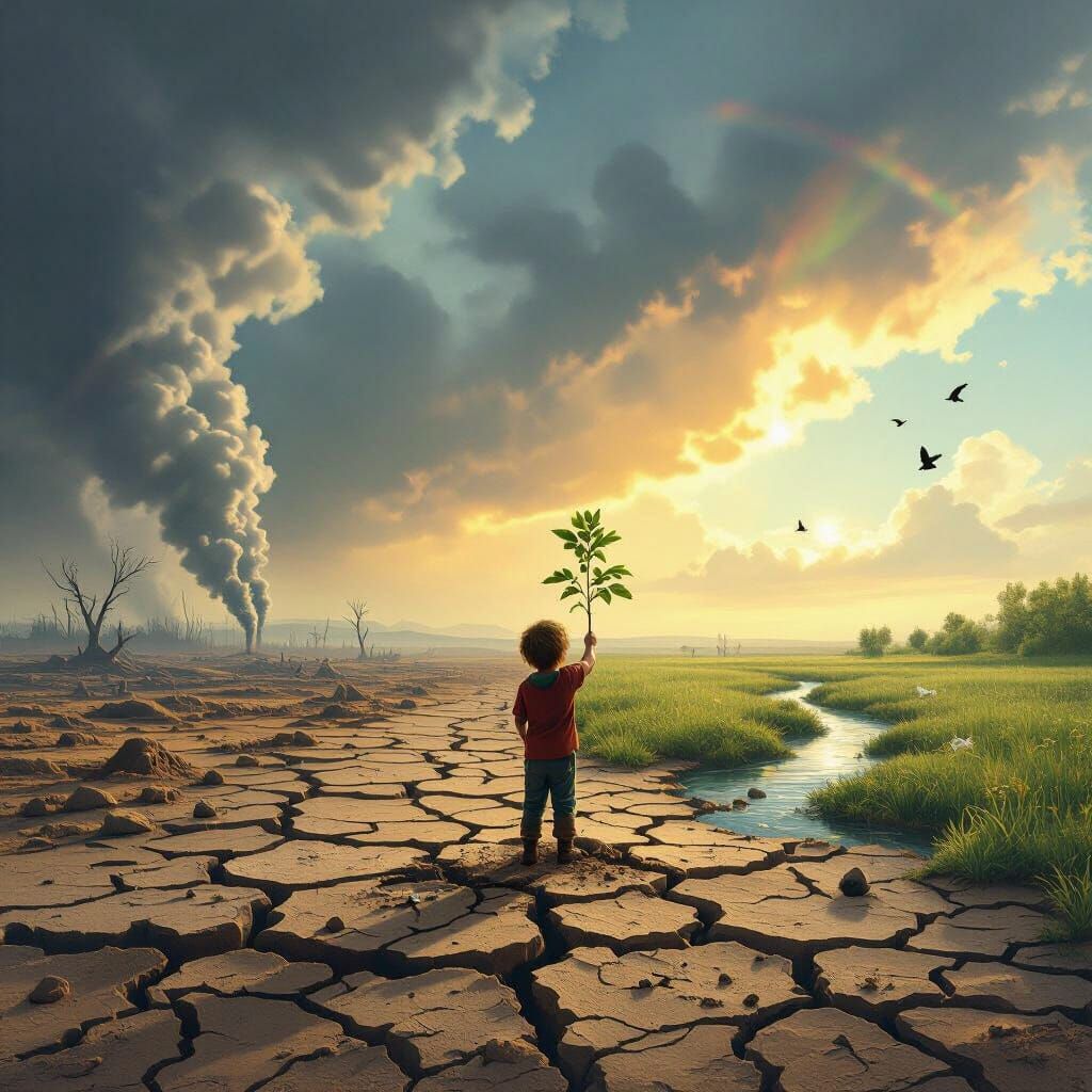 Environmental Awakening: A Symbolic Landscape