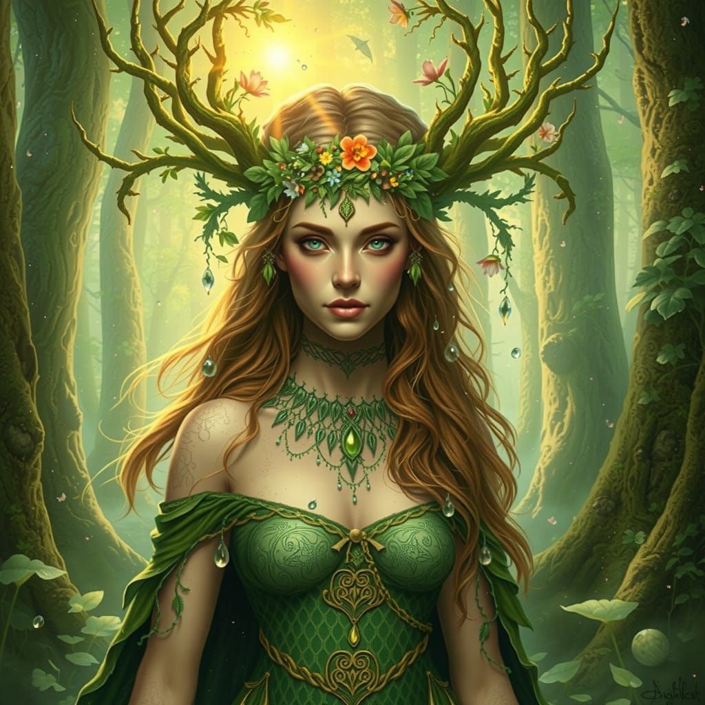 Celtic Dryad of the Ancient Forest