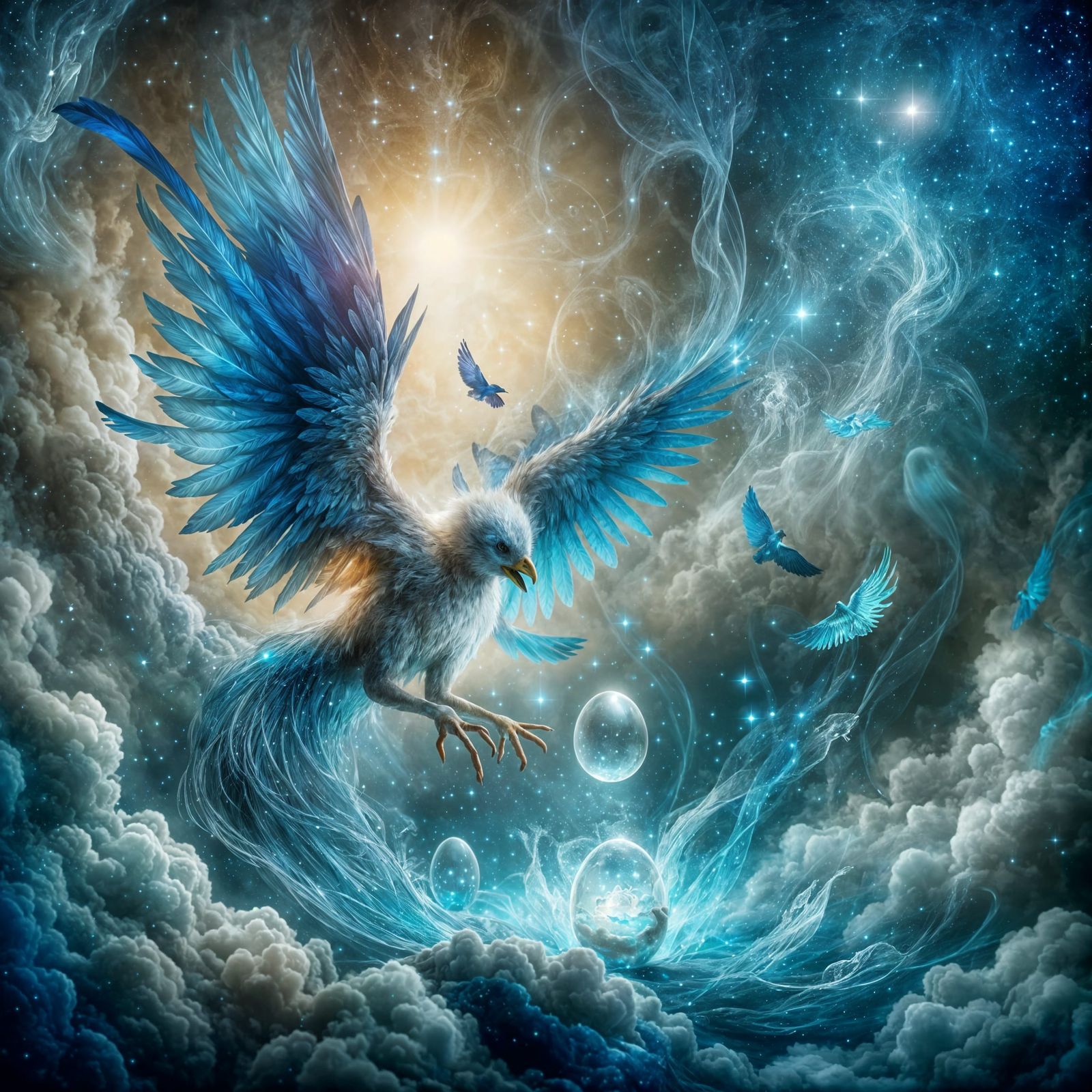 Celestial Birth of the Blue Messenger