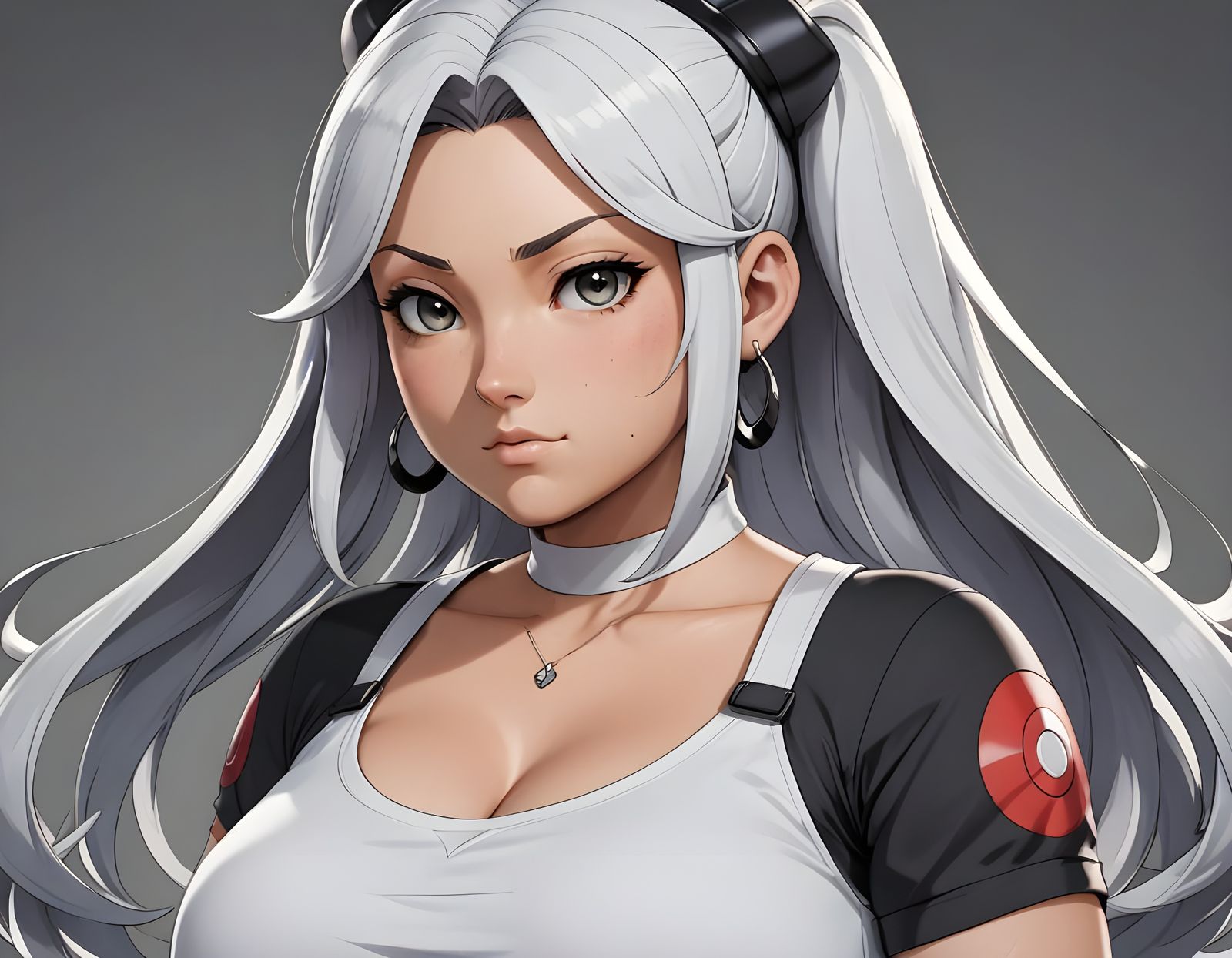 Serene Jessie from Pokémon in a Thoughtful Upper Body Portra...