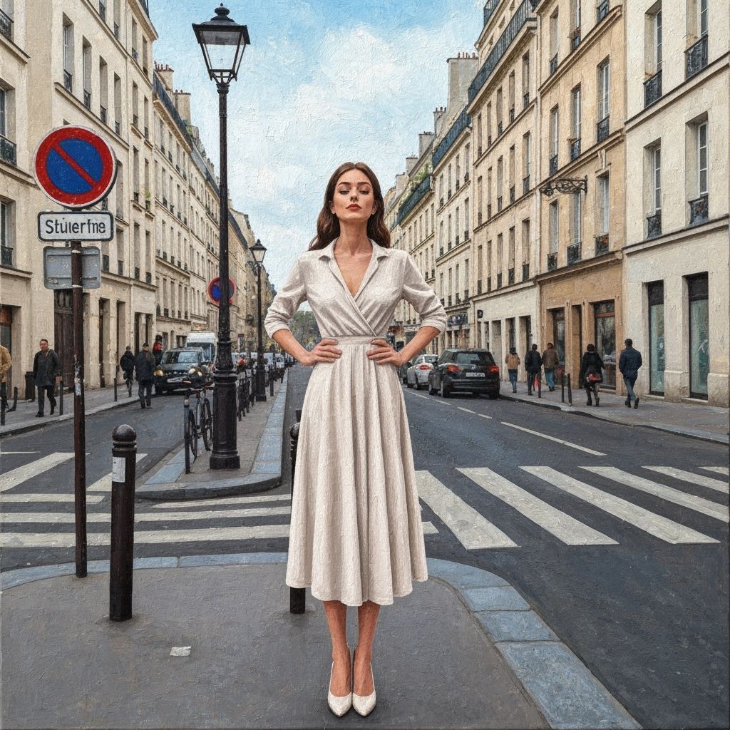 Parisian Beauty in Impressionistic Urban Wax Art