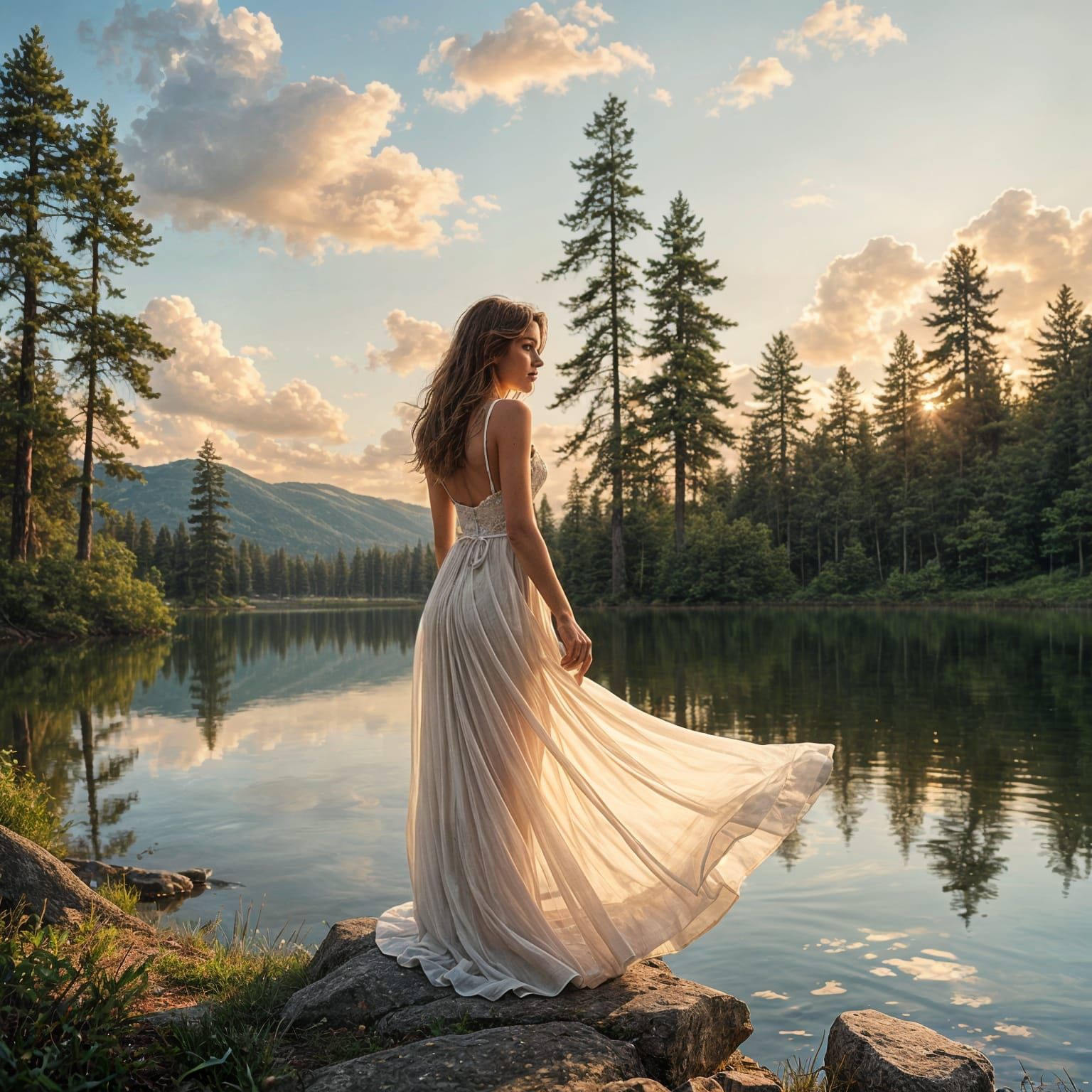 Ethereal Woman by Serene Lake