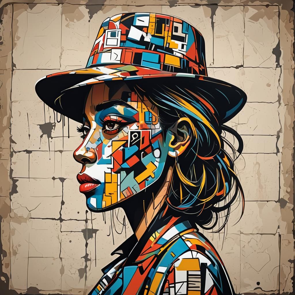 Graffiti Portrait: Duality in the Information Age
