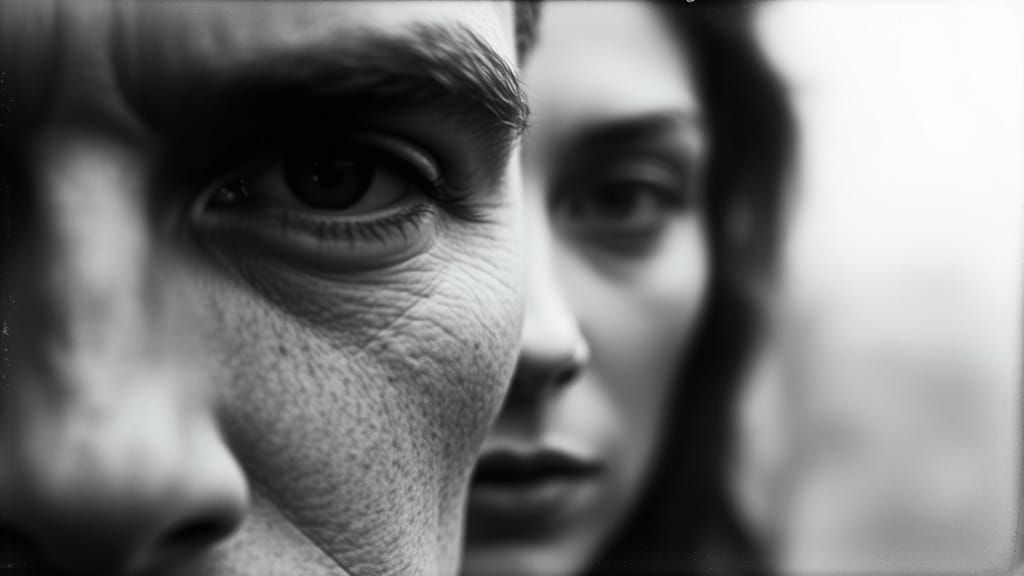 Ethereal Daguerreotype Portrait of Man and Woman