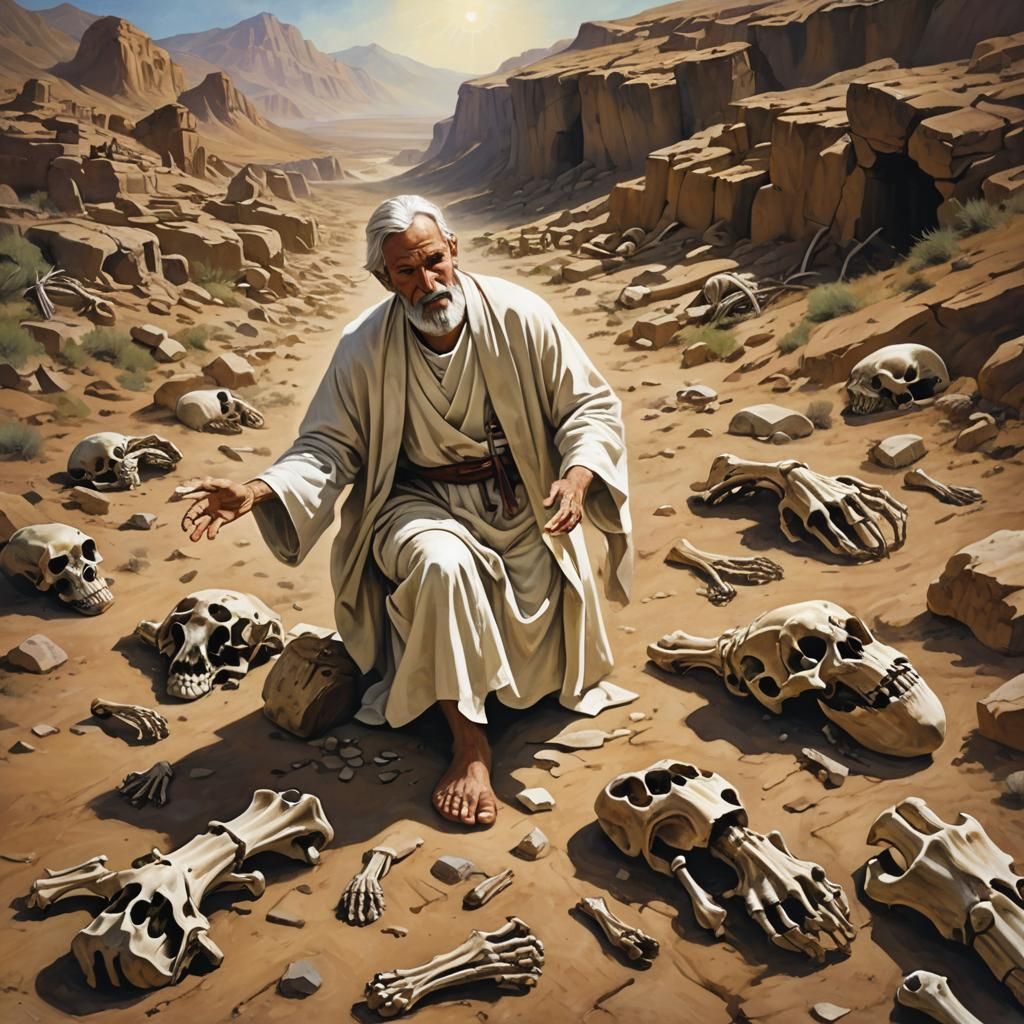 Valley of Dry Bones: Detailed Matte Painting