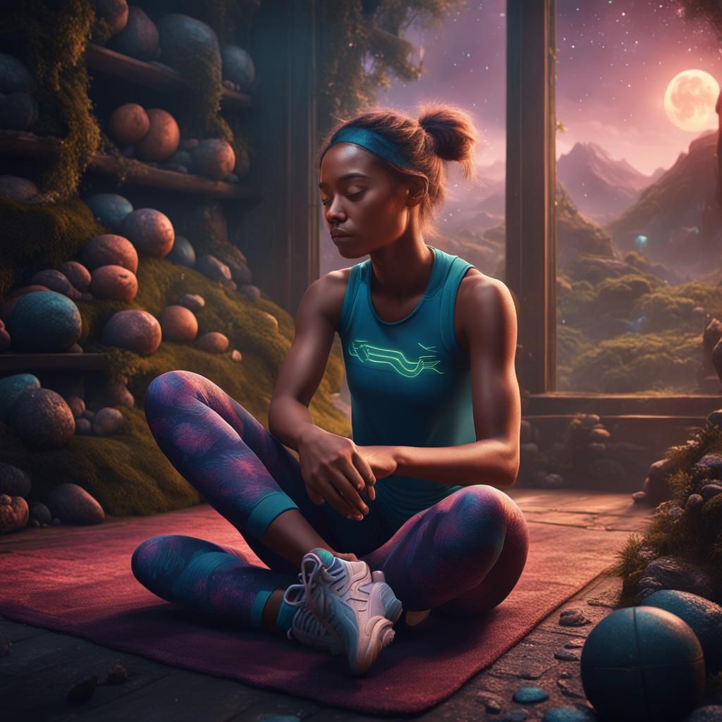 After yoga meditation