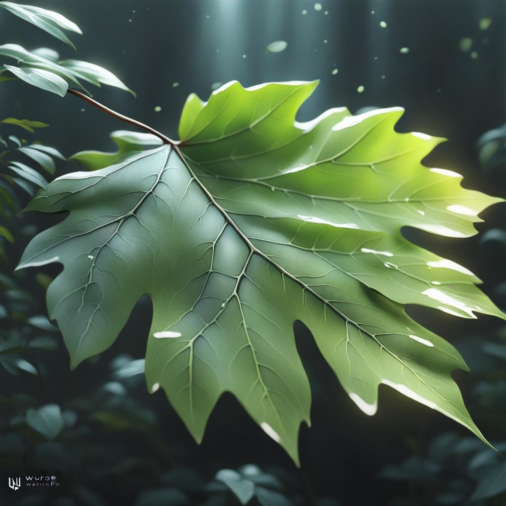 Hyperrealistic Leaf: A Semi-Realism Macrophotography Masterp...