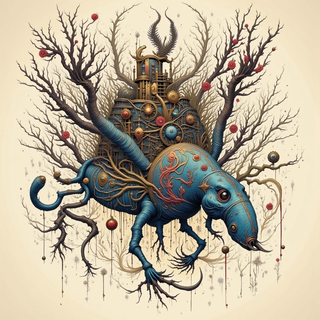 Da Vinci-Inspired Mechanical Wisp Creatures