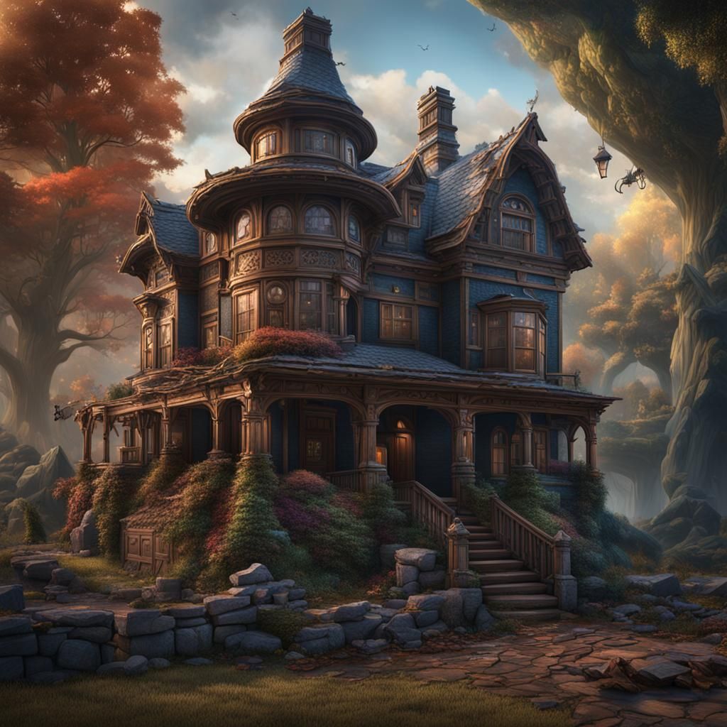 House Construction in Ohio: Detailed Matte Painting