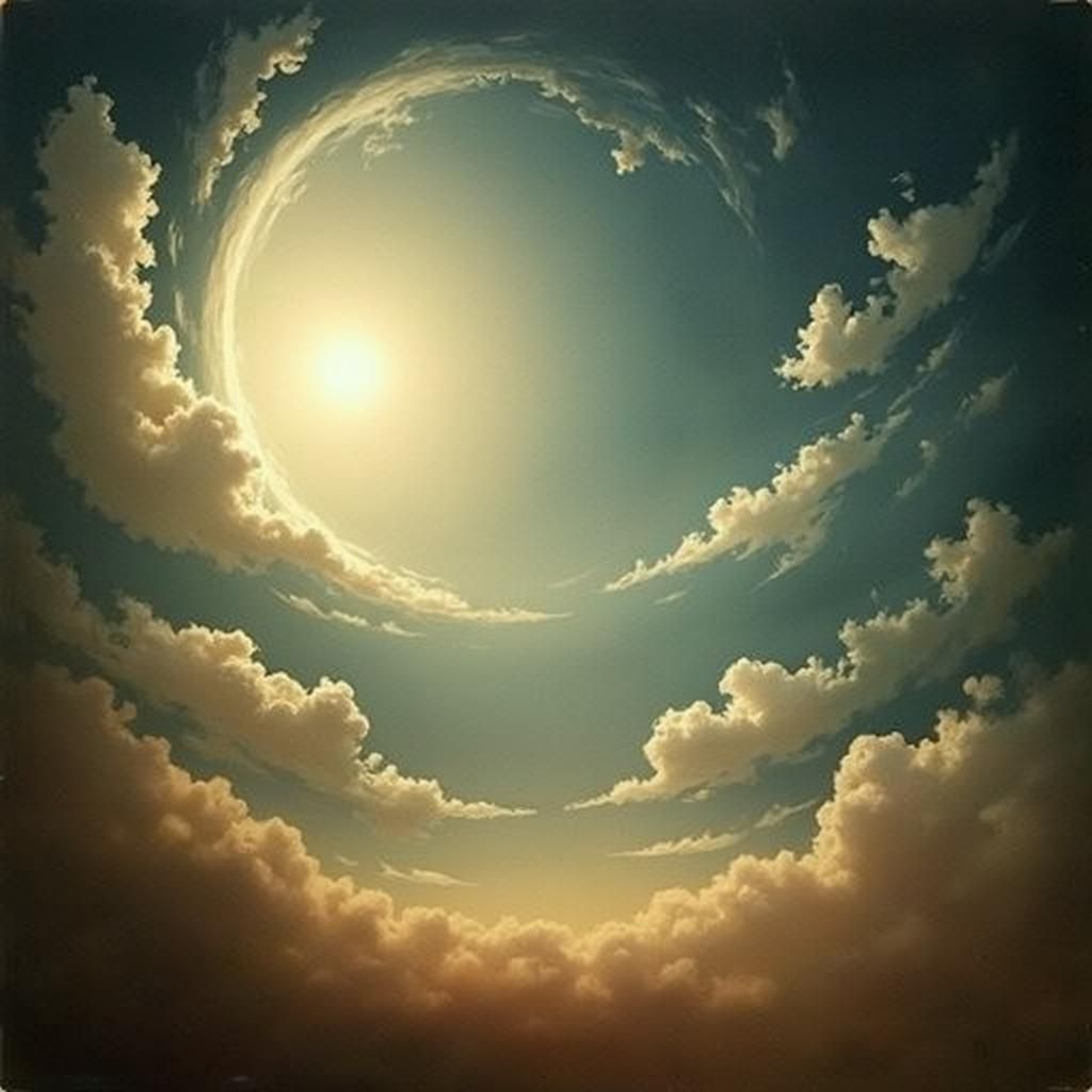 Luminous Full Moon in Dreamy Symbolist Style