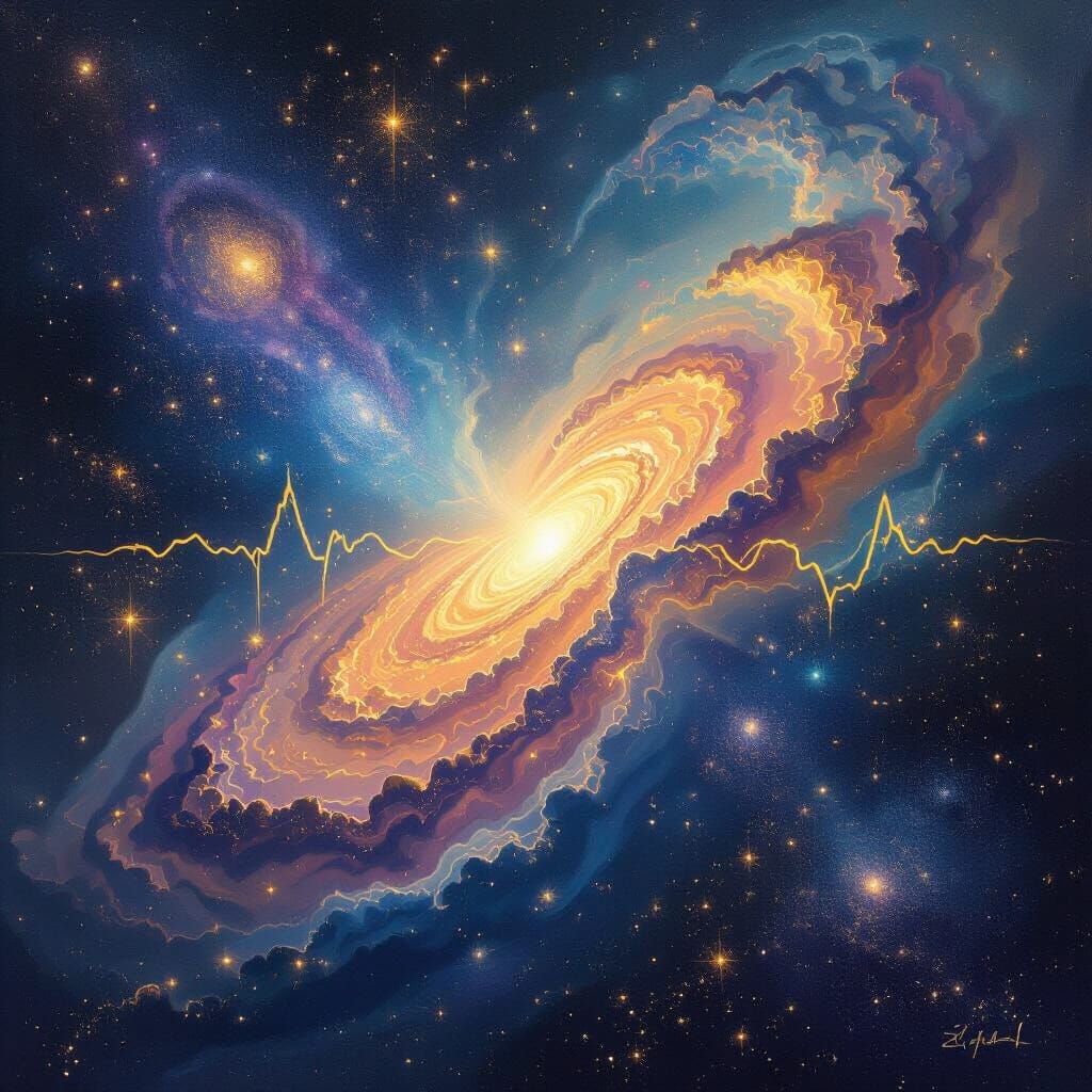 Celestial Heartbeat: Earth's Cosmic Energy