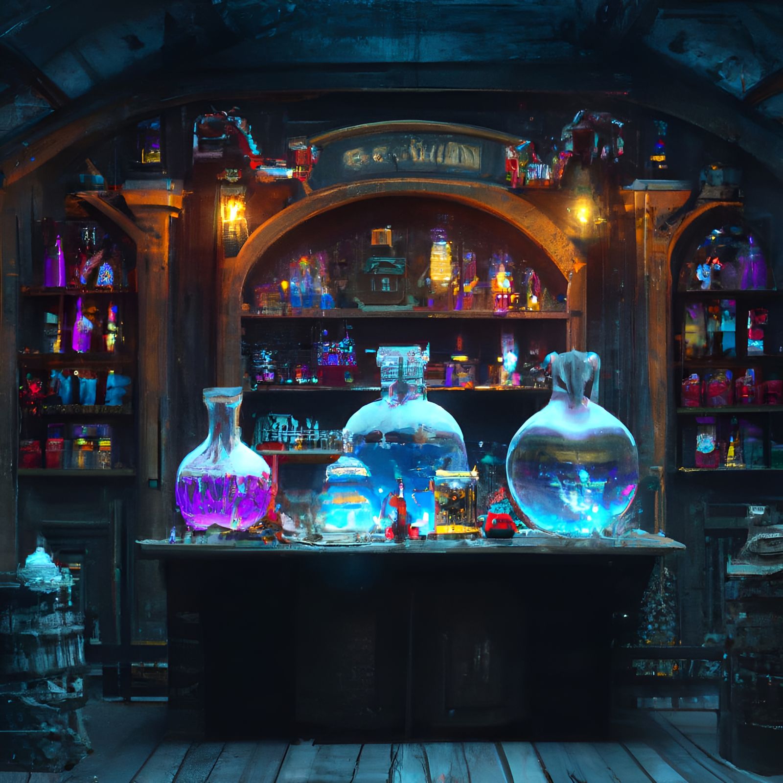 The Mage's Potion Table