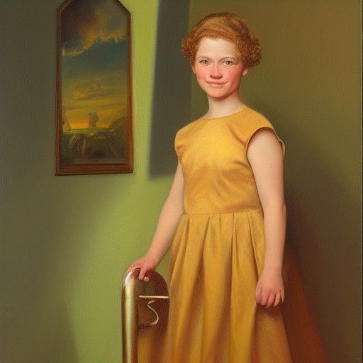 Hilda Conkling: Oil Painting Portrait