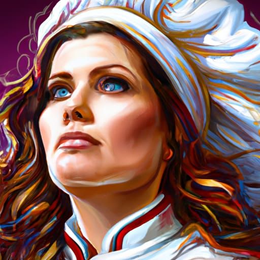 AI Chef Portrait in Hyperdetailed Art Nouveau Style
