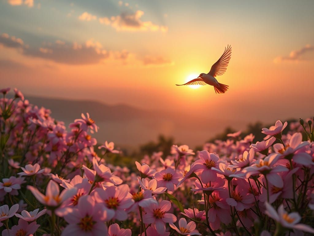 Surreal Morning in a Dreamlike Landscape