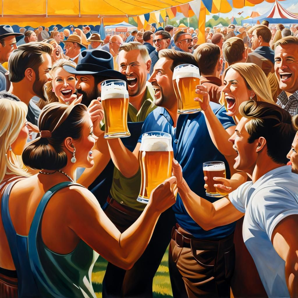 Beer festival !! Cheers everybody !!