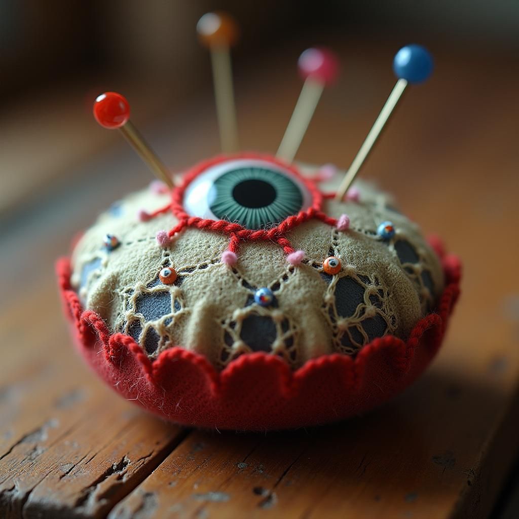 Needle in a Pincushion Close-Up
