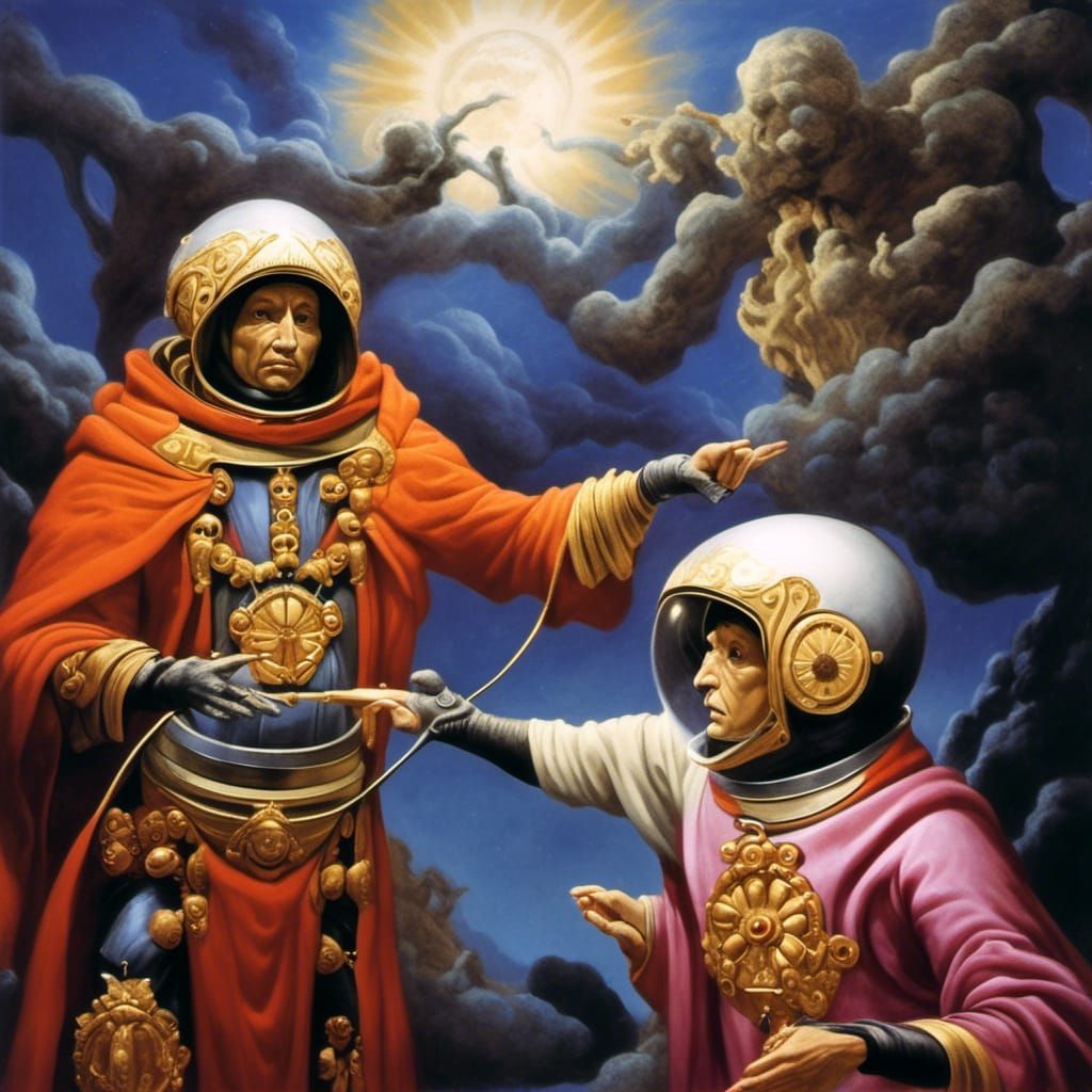 Blissed Out Bene Gesserit Nuns in Rococo Style