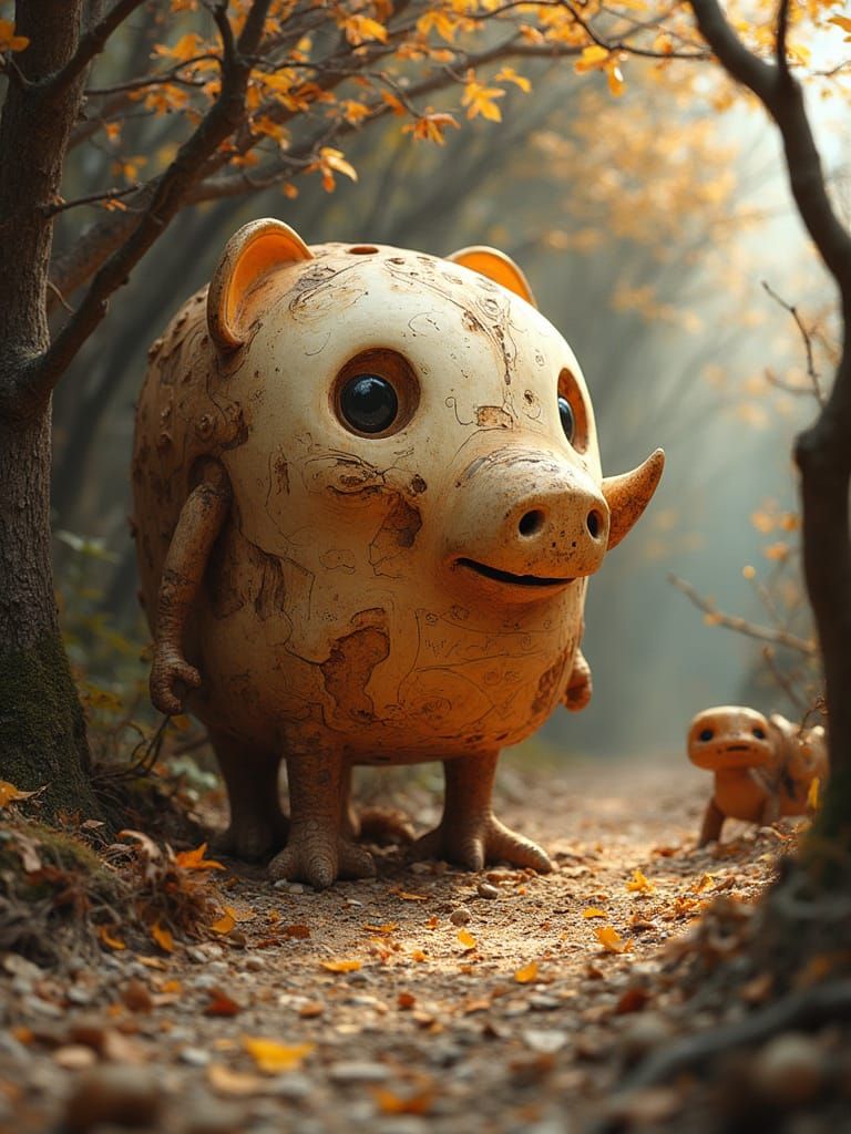 A Gummigami Anthromorph in 3D Doodlecraft and Pyrographic Whittling in Spring