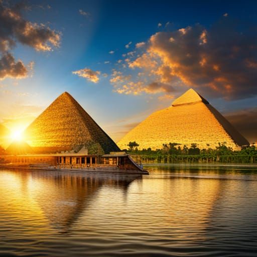 Hyperrealistic Ancient Egypt Scene on the Nile