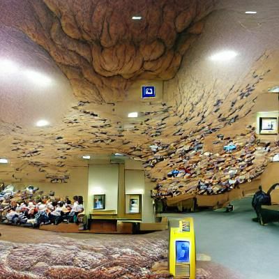 AI Generated: World's Biggest Waiting Room