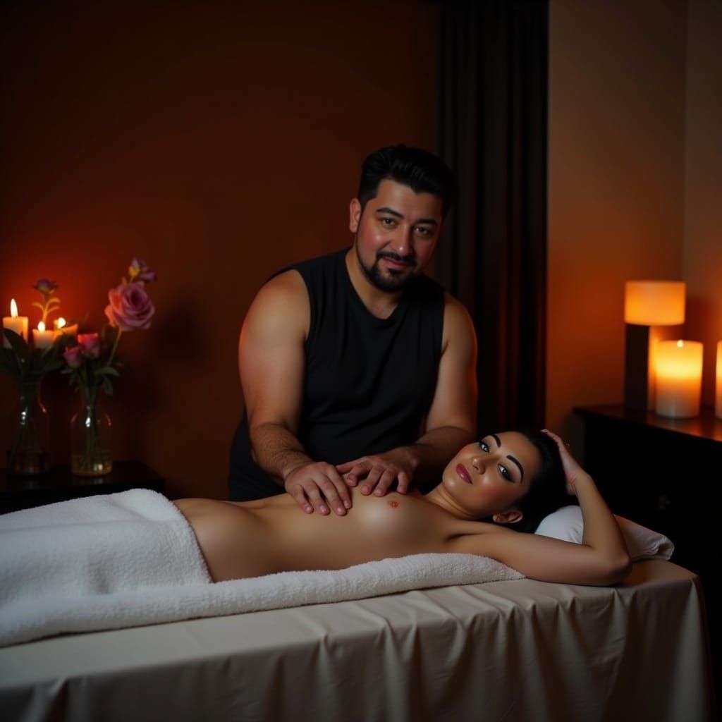 Relaxing Massage in a Cinematic Style