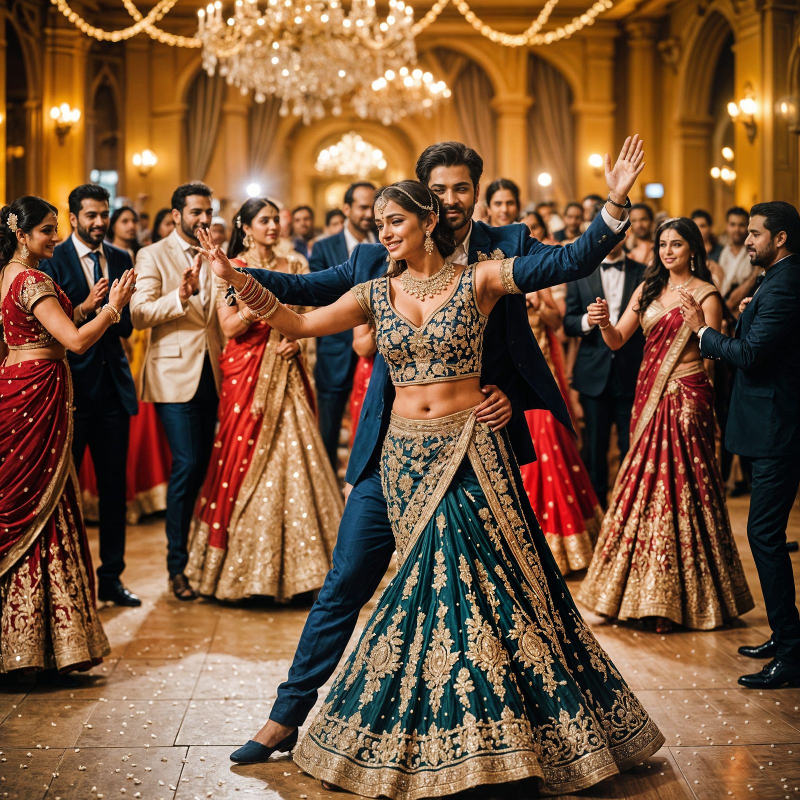 Bollywood Star in Opulent Wedding Celebration
